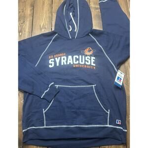 NEW Syracuse Orangemen Adult Size L Large Hoodie Pullover Russell Athletics NWT
